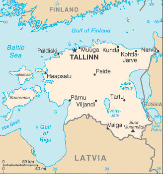 Mappa Estonia